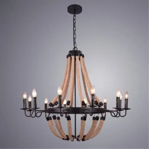 Подвесная люстра Arte Lamp Marsiglia A8956LM-12BK  фото 2